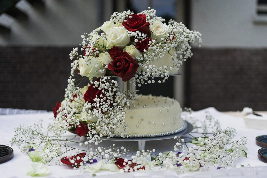 bruidstaart/taart voor bruiloft