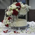 bruidstaart/taart voor bruiloft